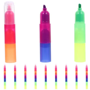 10 Ks Farebné Perá Farebné Zvýrazňovače Farieb Multi Plastové Ce Značky Umelcov Estetické Rozkošný Dieťa