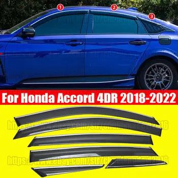 6pcs Pre Honda Accord 4DR 2018-2022 Auto Okno Clonu Prieduch slnečník Dážď Stráže auto accsesories