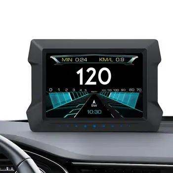 Multifunkčné Auto GPS Head-Up Displej Smart Rozchod Elektroniky Vozidla Rýchlomer Bezpečnostný Alarm Vody Olej Temp prekročenia rýchlosti
