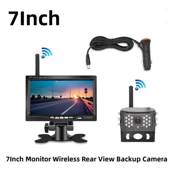 7Inch Monitor Bezdrôtový Zozadu Zálohy Kamerou na Nočné Videnie Systém pre Auto RV Kamión, Autobus
