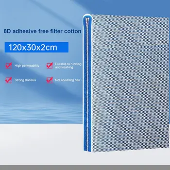 Vode Priepustný Hubky pre akvárium 8-vrstva Filtrácia Akvária Filter Hubky Silné Drhnutie Odolnosť pre Ryby pre Ryby