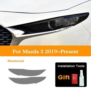 2 Ks Auto Svetlometu Odtieň Black Ochranné Fólie Vinylové Ochrany Transparentné TPU Nálepka Pre Mazda 3 BP 2019 2020 Príslušenstvo