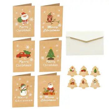 Vianočné Pohľadnice S Obálky 6 Kusov Vianočné Sety Väčšinu Vianočný Večierok Prospech Pre Rodinu A Priateľov Otepľovanie