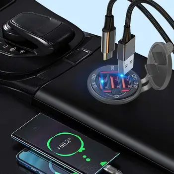 Auto Rýchlo Nabíjačka S 3 USB Porty Odolné Rýchle Auto Adaptér nabíjačky Multifunkčné Autá Nabíjací Konektor Pre GPS Smartphony