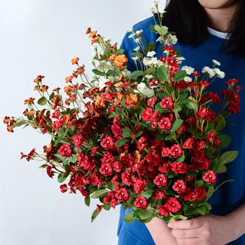 Umelá Kvetina, Flanelové Rose Falošné Kvetinové Svadobné Domáce Dekorácie Umelé Kvetinová Výzdoba Valentína Darček