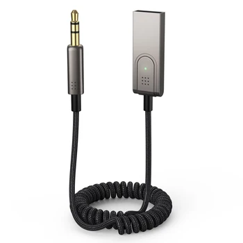 Auto Bluetooth, Aux Adaptér USB Na 3,5 Male Jack Car Audio Aux Audio Hovoru Navigačné Konverzný Kábel 0,3 M-1,5 M
