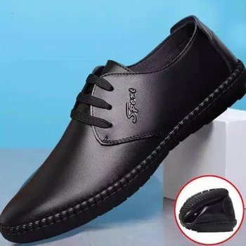 Muži Móda bytov super mäkké kožené pánske členkové Topánky muž Formálne Office Business Oxfords topánky loafersmko 2023