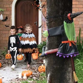 2023 Nové Halloween Čarodejnice Bábika Nádvorie Čarodejnice Narazil Do Stromu Halloween Dekorácie, Hračky, Zábavné Dvere Verandu Strom Dekoroch