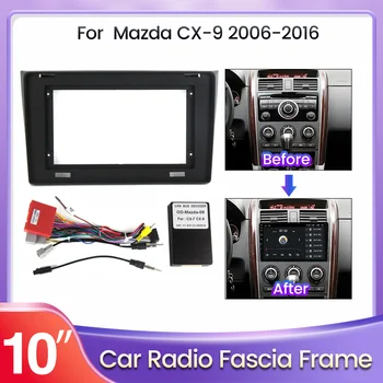 Android autorádio DVD Panel Fascia Rám Pre Mazda CX-9 CX9 2006 - 2016 Audio Inštalácie Dash Zostavy Rámu Bracekt Kryt Výbava