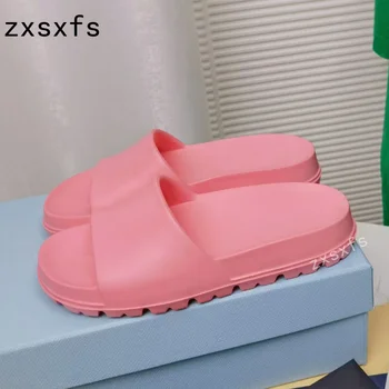2023 Lete Nové Rampy Papuče Značky Dizajnér Bežné Hrubé Jediným Topánky Mimo Dovolenku Sandále Mujer