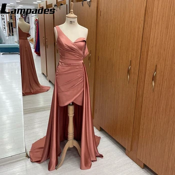 Očarujúce Prom Šaty-Line V-Neck Krátke Party Šaty v Romantickom Sivý Ružový pre Nezabudnuteľnú Príležitostiach Vestido De Noche
