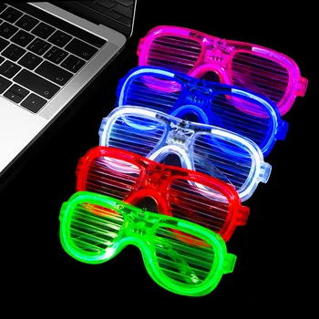 10/20 Ks rozsvieti LED Okuliare Väčšinu 5 Farieb Svietiť Okuliare Svietiť v Tme Strana navrhne Neon Party Láskavosti pre Deti Dospelých