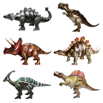 3D Veľké Prechádzky Dinosaura Fóliové Balóniky Jungle Zvierat Chlapci Narodeninovej Party Dekoroch Jurský Standind Dragon Deti Hračky Vzduchu Globos