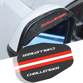 2 ks Auto Bočné Spätné Zrkadlo Dažďový Obočie Clonu Uhlíkových Vlákien Pre Dodge Challenger 2008-2021 2022 2023