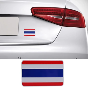 8x5cm Hliníkové Znak Pre Thajsko Vlajka odznak Pre Honda, Toyota, Nissan Mazda Mitsubishi BMW Strane Dekorácie auto samolepky