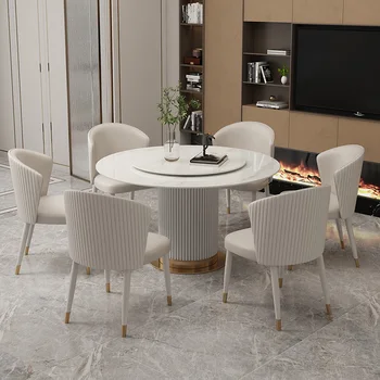 Tabuľka ronde moderne minimaliste Home Designer table ronde légère et luxueuse avec planiny tournant