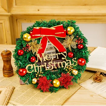 30 cm Vianočný Veniec Visí Vianočný Veniec domček pre bábiky Vianočný Strom Dekorácie Garland Stenu, Dekorácie, Doplnky