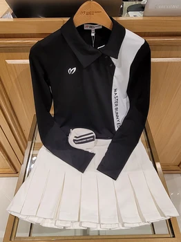 Jeseň nový štýl, golf dlhý rukáv opaľovací krém žien tenké tričko rýchle sušenie priedušná pot Športové oblečenie