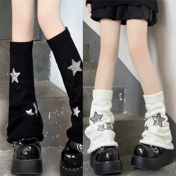 Ženy Pletené Leg Warmers Študent Dievčatá Harajuku Nohu Pokrytie Stredného Trubice Ponožky