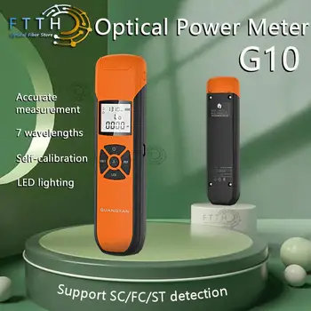 G10 Optického Výkonu Meter Nové Vysokou Presnosťou Nabíjateľné Batérie Optický Power Meter S Flash Light OPM Doprava Zadarmo