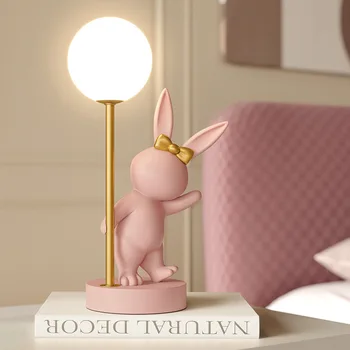 Svadobné Králik Nočné Svetlo Atmosféru Iny Lampa Roztomilý Narodeniny Nordic Dekorácie Bunny Darček Stôl Spálňa Nightlights Luxus