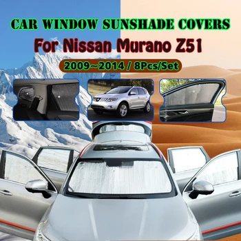 Auto Plné Pokrytie Slnečník Na Nissan Murano Z51 2009~2014 2010 2011 2012 Anti-UV ochranu proti slnečnému žiareniu Okno Slnečník Kryt Príslušenstvo