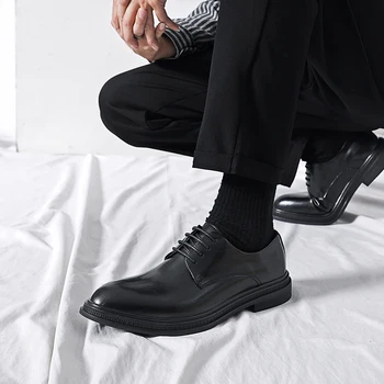 Mens Oxfords Obuv Vysoko Kvalitné Kožené Topánky pre Mužov Mokasíny Fashion, Business Šaty Mužov Topánky Formálne Topánky Návrhár Obuvi