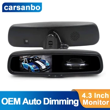 Carsanbo 4.3 Palcový Displej Auto parkovacia Kamera HD Displej OEM Vstup Monitor TFT LCD S 2 Video RCA zálohovať Auto Stmievač Kamery