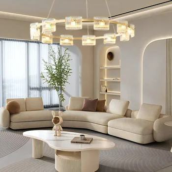Taliansky Minimalistický Obývacia izba Luster Moderný Minimalistický Dizajnér High-end Umelecké Sklo Pre Obývacia izba, Spálňa, Hotelová izba
