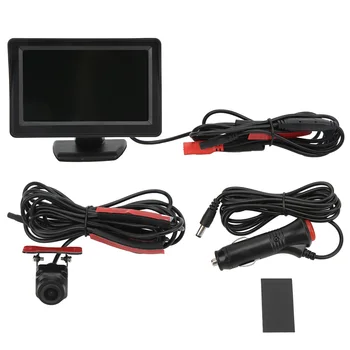 Auto Zrkadlo Monitor 4.3 v Jednoduchej Inštalácie 10G Shakeproof Stabilná Detská Auto Kamera Nočného Videnia pre Vyzdvihnutie na SUV