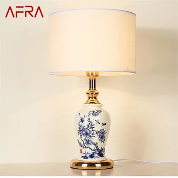 AFRA Stolové Lampy, Moderné LED Luxusný Dizajn Tvorivé Keramické Stôl Svetlá Pre Domáce Spálne