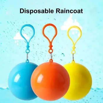 Jednorazové Pončo Ľahký, Dobré Vodotesné Účinok Transparentné Rainproof Prenosné s úložným Loptu Daždi Kabát pre Kempovanie