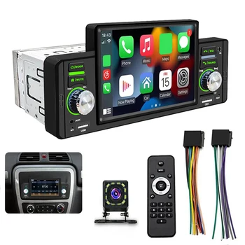 5 Palcový Auto MP5 Prehrávač HD CarPlay Android Auto Multimediálny Prehrávač Bluetooth-kompatibilné Prenosné Auto Stereo USB TF parkovacia Kamera