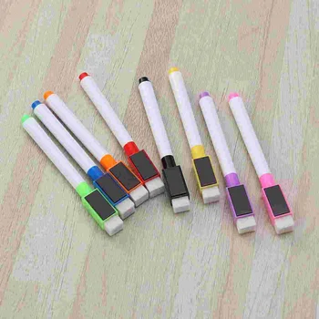 8pcs Farebné Magnetické Markerov s Magnetickým uzáverom a Gumu Rôzne Farby Školské potreby Detské Kresby Perom Ideálny pre