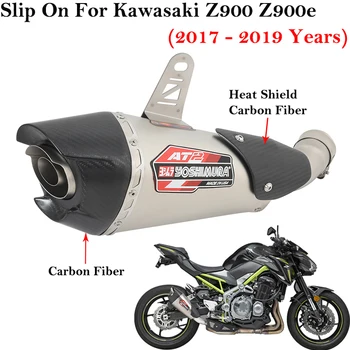 Slip Na Kawasaki Z900 Z900e 2017 - 2019 AT2 Motocykel Výfukových Uniknúť Systémy Stredného Prepojenie Potrubia Upravené Šál DB Vrah