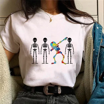 autizmus t-shirts ženy Y2K manga harajuku Čaj ženský y2k komické návrhár odevov