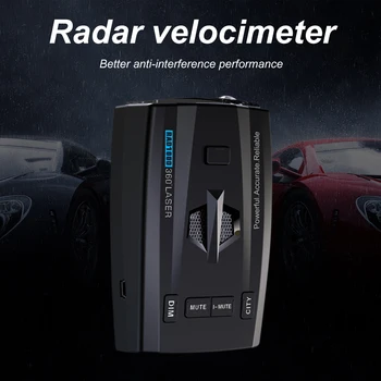 Auto Radarový Detektor Rýchlosť Upozornenie Full-Pásma Monitorovanie Radar Alarm Upozornenie Auto Radarový Rýchlomer Rýchlosť Prúdenia Automobilových Dielov