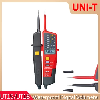 JEDNOTKA Digitálny Voltmeter UT15B UT15C UT18C UT18D 24V~690V AC DC Napätie Detektora LCD Displej 3 Sled fáz Kontinuity Tester