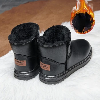 Topánky Ženy Snehu Nové dámske Topánky na Zips Platforme, Plus Veľkosť Dámy Nepremokavé Topánky, Členkové Topánky Mäkké Zimné Topánky Botas Mujer
