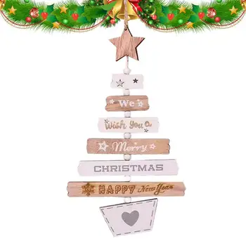 Drevené Ozdoby Na Vianočný Stromček Vianočný Stromček V Tvare Zavesenie Na Stenu Prihlásiť Prajeme Vám Šťastné A Veselé Vianočné Dekorácie Na Vianoce