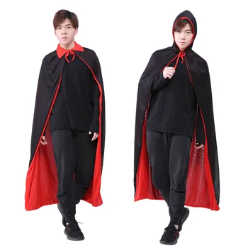 Dospelých Upír Plášte s Kapucňou Deti Rúcha Black Red Reverzibilné Lesná Zelená Deluxe Halloween Plášť Plnej Dĺžke Anime Cosplay nové