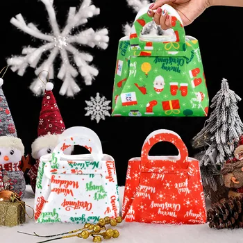 Nový Dizajn Candy Bag Veselé Vianočné Dekorácie Cítil Vianočný Darček Taška Biscuit Balenie Detí Nový Rok Party Vianoce Dodávky