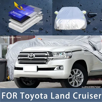 Pre Toyota Land Cruiser Vonkajšie Ochrany Full Auto Pokrýva Snehová pokrývka Slnečník Vodotesný, Prachotesný Exteriéru Auto príslušenstvo