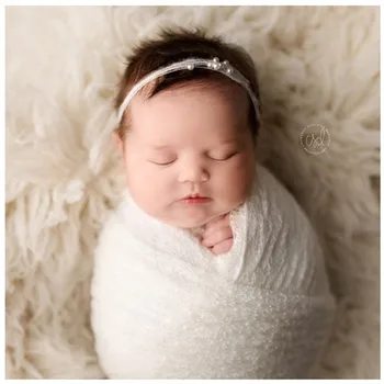 2023 Novorodenca zábal nastaviť na fotografovanie rekvizity,veľká deka s hlavovým oblúkom pre dieťa, fotenie