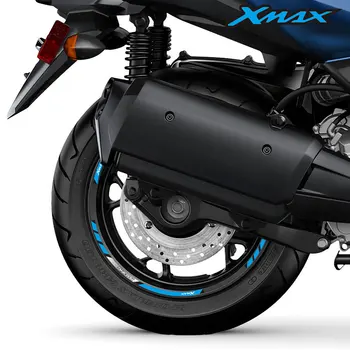Motocyklové Príslušenstvo Nálepky Kolesá Dekoratívne Nálepky Ráfika Pneumatiky Reflexný Prúžok Pásky Nastaviť Pre YAMAHA XMAX300 XMAX250 xmax125