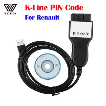 Pre Renault PIN Code Reader Skener Podporuje K-Line PIN Kód Čítanie Tlačidlo Programovanie Pre Renault K Linka Z roku 1996, 2013