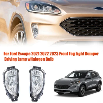Vodič Bočný Ľavý Predný Nárazník Hmlové Svetlo Montážne Diely Na Ford Escape 2021 2022 2023 Jazdy Autom Lampa Foglight W/Halogénová Žiarovka