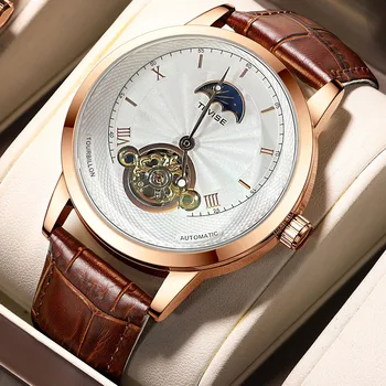 Luxusné Automatické Mechanické Hodinky pre Mužov Náramkové hodinky Kostra Náramkové Hodiny Zliatiny Prípade Mužskej Svetelný Náramkové hodinky Reloj Hombre 2023