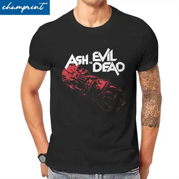 Pánske T-Shirts Popola VS Evil Dead Voľný čas Bavlna Tee Tričko Krátky Rukáv Horor Tričko okolo Krku Šaty Letné