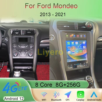 Liyero 12.1 Palce Auto Android Pre 12 Ford Mondeo 2013-2021 Auto Rádio Stereo Multimediálny Prehrávač, GPS Navigáciu Video Carplay WiFi